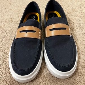 Cole Haan loafer canvas leather size 10.5